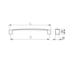 madlo Ulica, broušený nikl