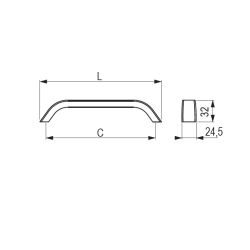 madlo Scala, černá broušená