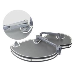 Rohová výsuvná police ATM Suplimo WB-425, bílá, levá varianta