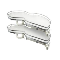 Rohová výsuvná police ATM Suplimo WB-425, bílá, pravá varianta