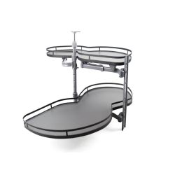 Rohová výsuvná police ATM Suplimo WB-425, šedá, pravá varianta