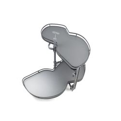 Rohová výsuvná police ATM Suplimo WB-425, šedá, pravá varianta