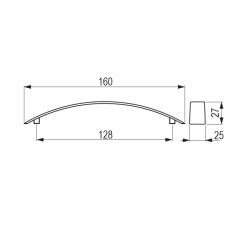 madlo Malada, matný chrom