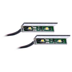 LED světlo na skleněné police 2ks + napájecí zdroj bílá