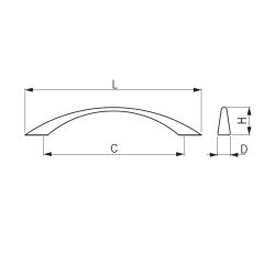 madlo Anita, matný chrom