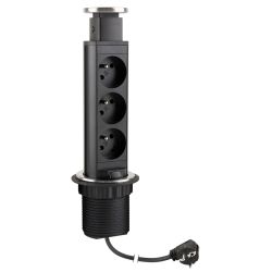 Elektrická zásuvka Strong vytahovací, 3x 230V