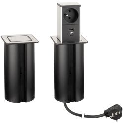 Elektrická zásuvka Strong PowerUp vysouvací, 1x 230 V, 1x USB A, 1x USB C