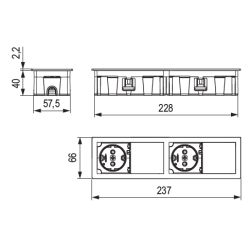 VersaHit Mono combi, 2x 230V
