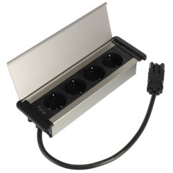 Riex stolní elektrická zásuvka s krytem