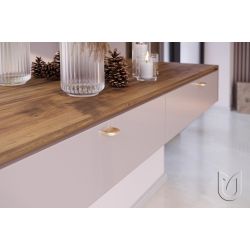 knopka Tonk, zlatá broušená