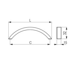 madlo Geneda, broušený nikl