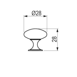 knopka Jota, černá matná