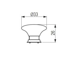 knopek Victoria, starobronz