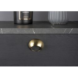 knopka Kink, tmavá zlatá broušená