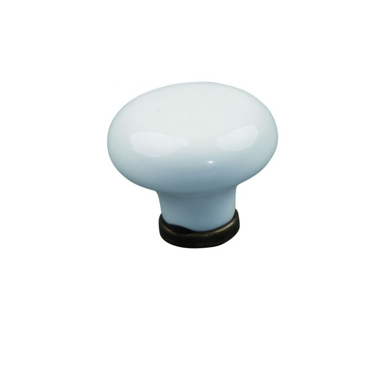 knopka Sara, starozlatá/ porcelán béžový