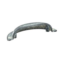 úchytka mušle Art Decó, blue washed