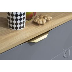 profilová úchytka Lori, tmavá zlatá broušená