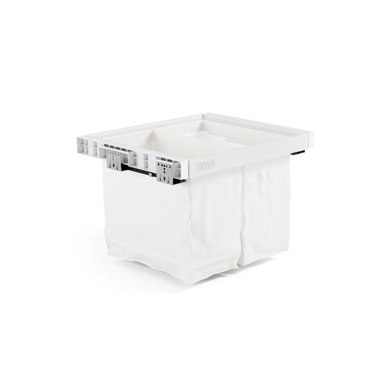 Koš na prádlo s pytlem WB-676, bílý