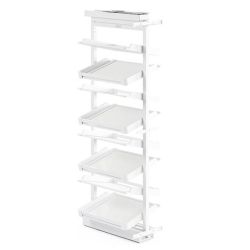 Výsuvný koš na boty, bílý