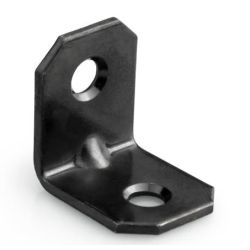 Úhelník pozinkovaný černý 20x20x16