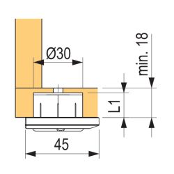 Nastavitelná nožička Integrato Z
