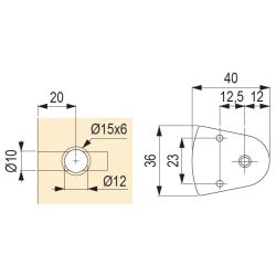 Nastavitelná nožička Leveller LH7.20