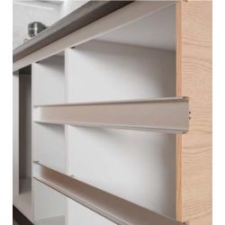 Gola vodorovný C profil – 3000 mm, bíla matná