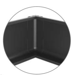 Vnitřní roh pro C profil ATM, černá matná