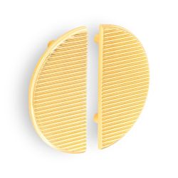 velké madlo ve tvaru půlměsíce Dena, zlatá lesklá