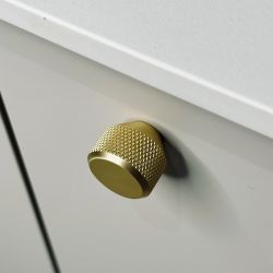 knopek Mesh S, zlatá broušená