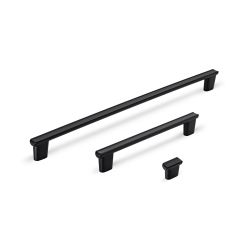 knopek Riva, černá matná