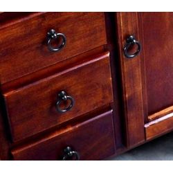 úchytka klepadlo Gildo, průměr 42 mm, tmavě hnědá