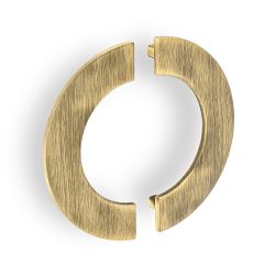 velké madlo ve tvaru půlkruhu Corso, mosaz antic brass