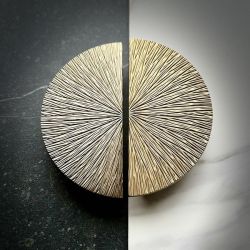 velké madlo ve tvaru půlměsíce Icon Split, gold brushed