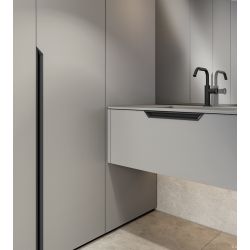 Uzavřená koncovka profilu Florida P+L, černá matná