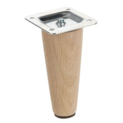 Nábytková noha Riex GW20 nelakovaný dub, 4 kusy