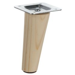 Nábytková noha Riex GW22 šikmá, nelakovaná borovice, 4 kusy