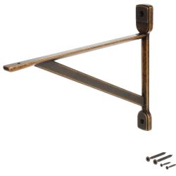 Citterio Giulio JK59 policová podpěra, francouzský patinovaný bronz