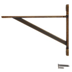 Citterio Giulio JK59 policová podpěra, francouzský patinovaný bronz