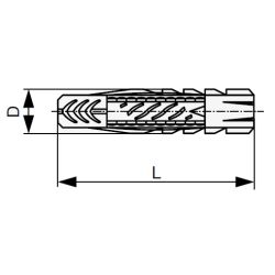 Fischer nylonová hmoždinka UX s límcem