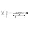 Šroub do MDF s TX drážkou Spax, průměru 3,5 - 4,5