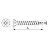 Šroub s TX drážkou Spax, průměru 3,5 - 4,0, černý zinek