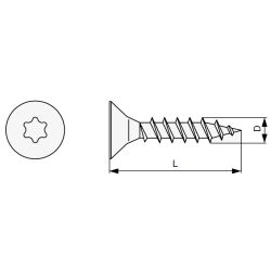 Šroub s TX drážkou Riex, průměru 3,0 - 4,0