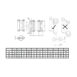 Závěs pro obojstranné otevírání dvířka
