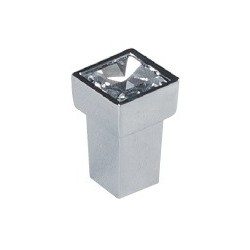 knopek Enza US003, lesklý chrom