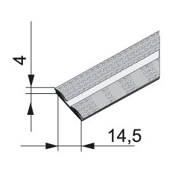 Štetinka široká dorazová, nasouvací 4x14,5 mm