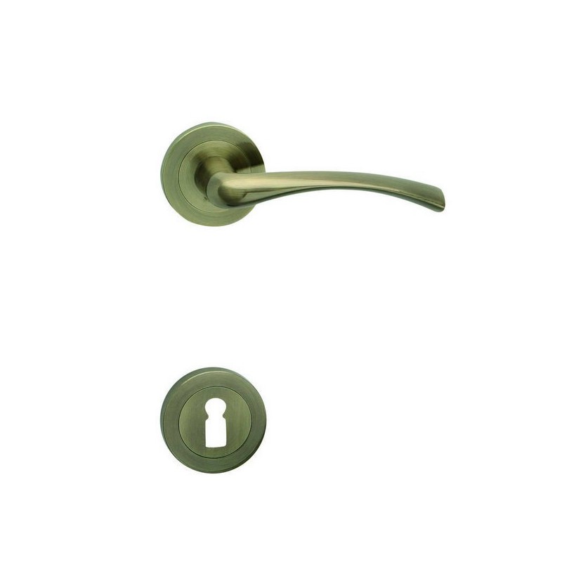 klika Sina R - mosaz, bronz česaný