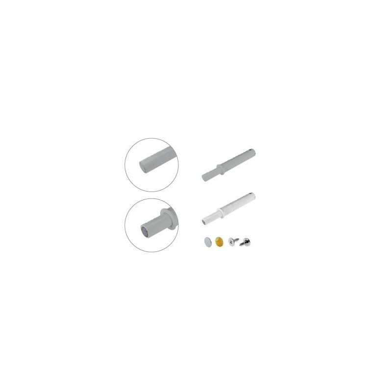 Bezúchytkové otevírání K-Push šedá, s čočkou