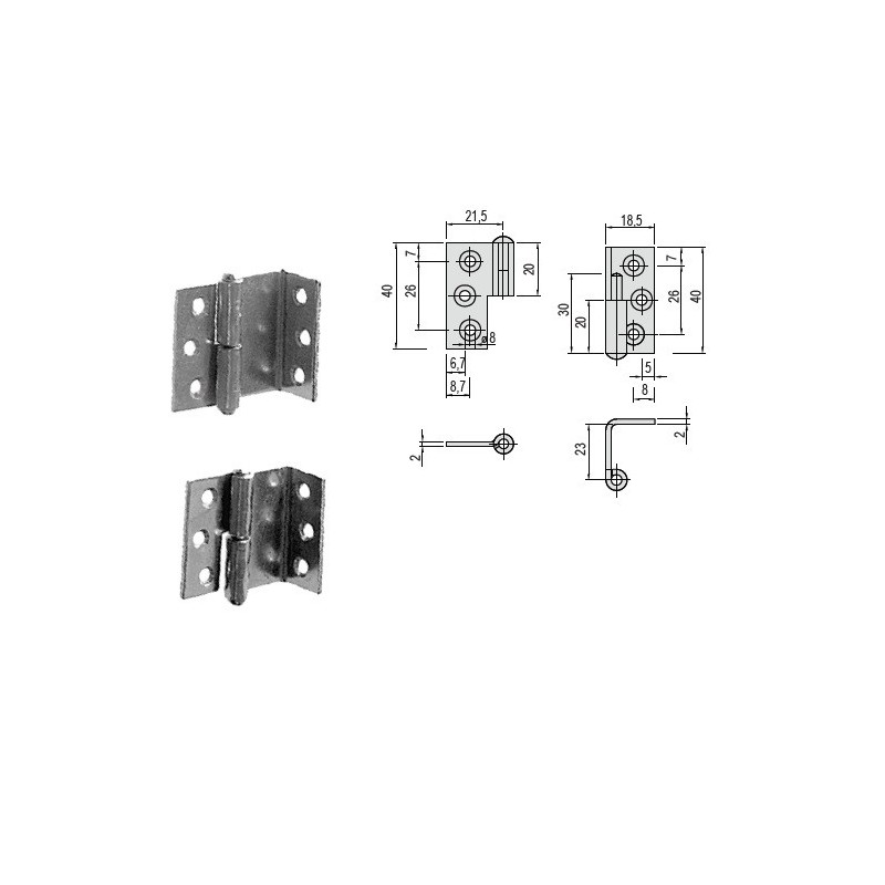 Závěs NK125/16 pro naložené dvířka