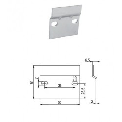 Protikus závěsného kování